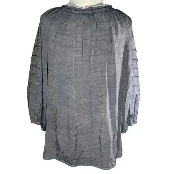 Unique Spectrum Blue‎ Long Sleeve Top Small - Picture 2 of 6